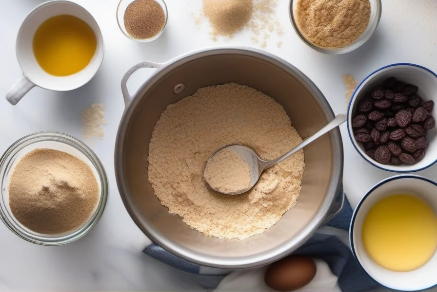 Ingredients for Quaker oatmeal cookies