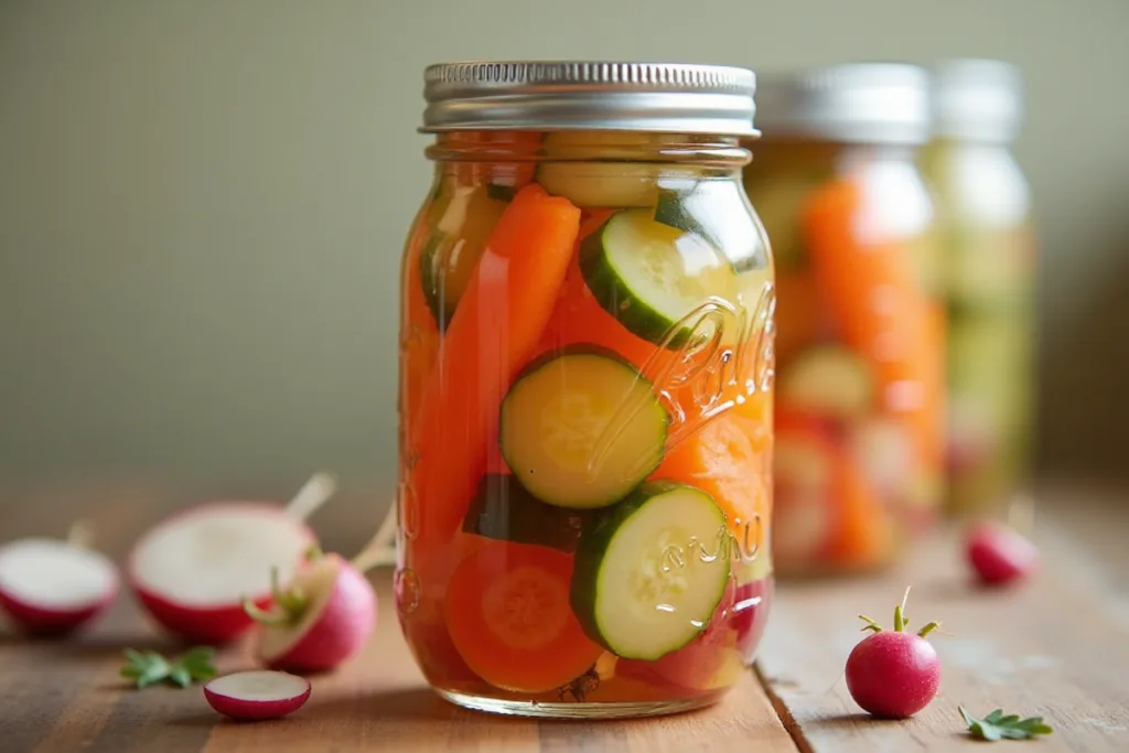 Asian-style salad with rice vinegar dressing.