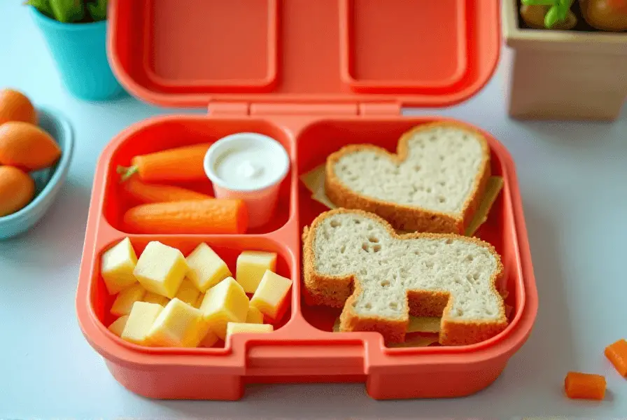 Toddler Lunch Ideas daycare lunchbox with colorful, nutritious food options