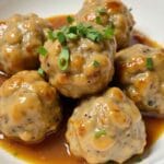 French in Crock Pot French Onion Meatballs
