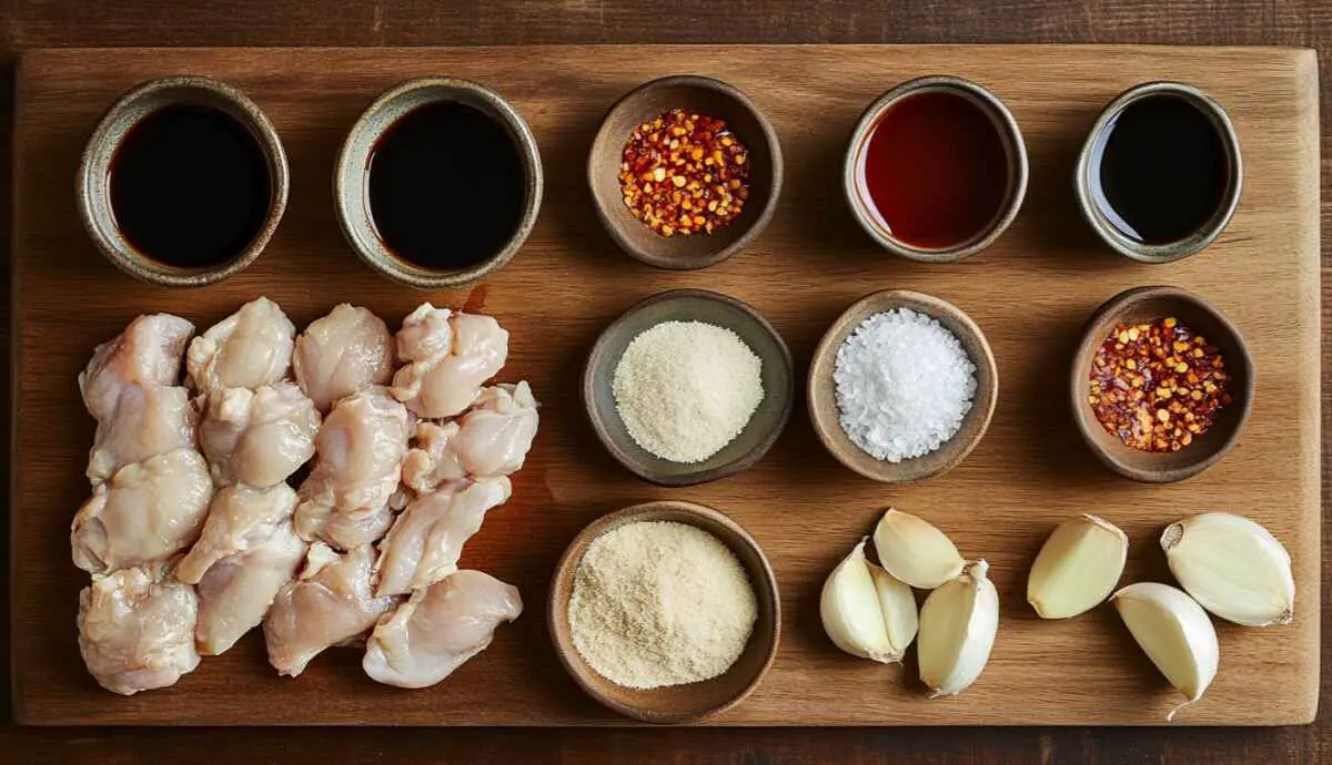 Ingredients for irresistible sweet chili chicken recipe