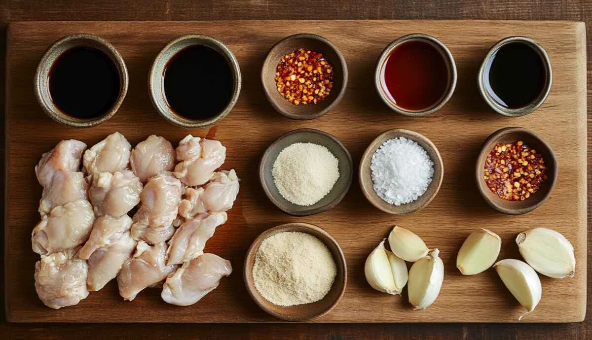 Ingredients for irresistible sweet chili chicken recipe